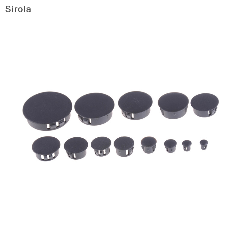 [Sirola] 4 cái nắp nắp bịt đầu ống cắm lỗ ống tròn bằng nhựa màu đen rất nhiều