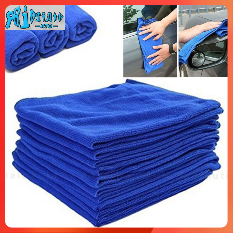 RTO Soft Auto Car Microfiber Wash Cloth Cleaning Towels