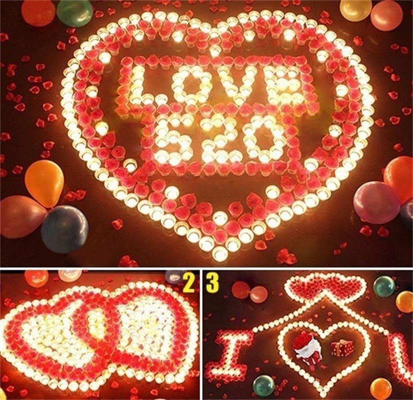 LED Candle Tea Light Simulation Color Flame Flash Battery Powered Wedding Birthday Party Decoration