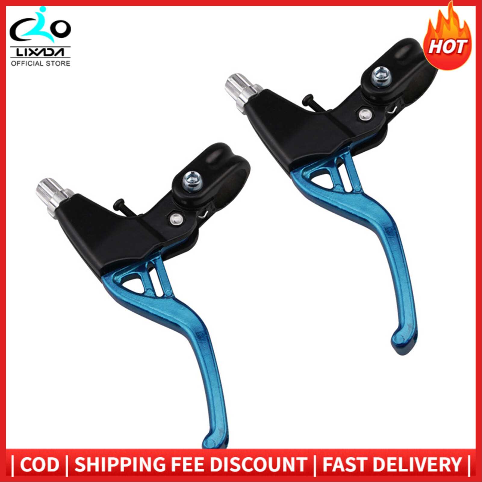 1 Pair Bicycle Brake Lever V-Brake Aluminium Alloy MTB Mountain Bike Brake Handle 22mm