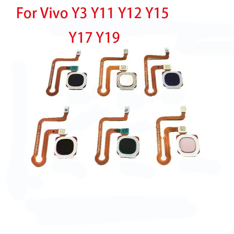 Sensor touch id flex for vivo y3 y11 y12 y15 y17 y19 ribbon with fingerprint home button sensor flex cable touch id flexible cable spare parts repair