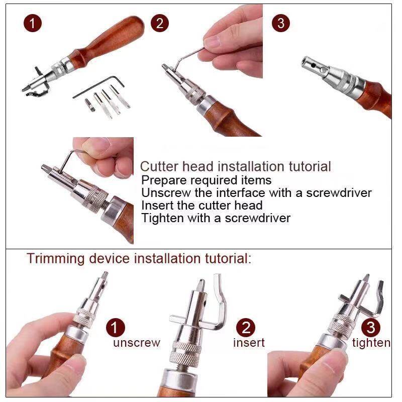 128 Pieces Leather Tool Kit, Leather Work Tool, Leather Tools and Supplies with Leather Stamping Tools Rivets Kit Prong Punch for Leather Crafting Beginner Leather Craft Making