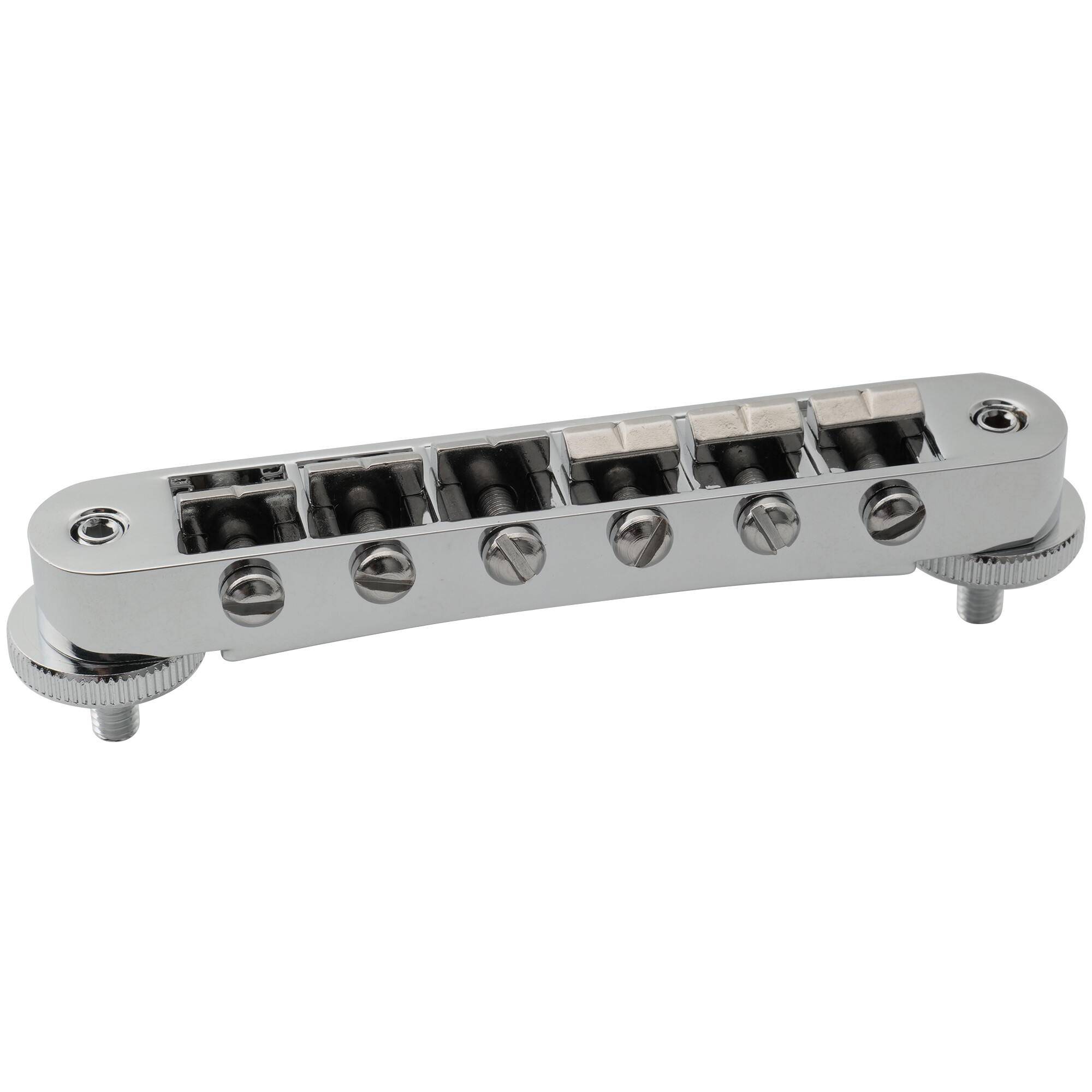 Musiclily Pro Chrome 52.5mm Tune-O-Matic Pigtail Wraparound Bridge For LP Guitar 700115958547 - Foto 11