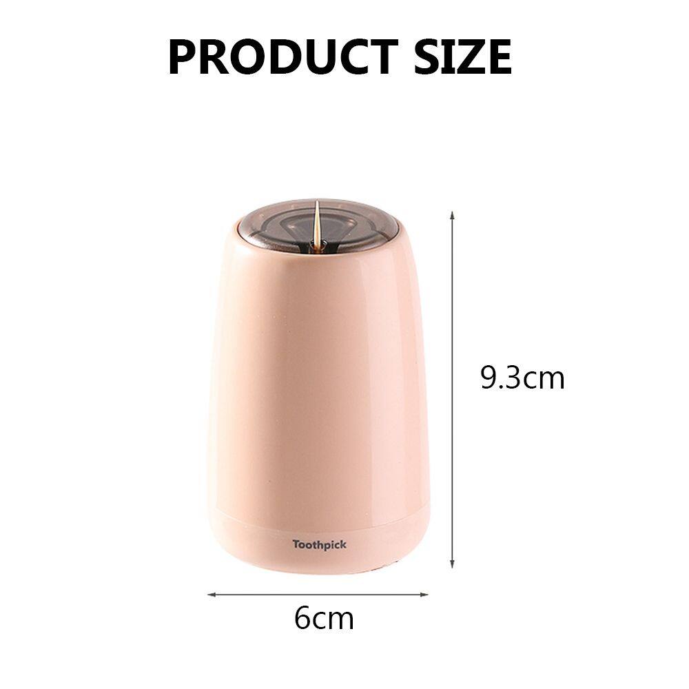 BULLOCKNE Home Automatic Organizer Container Toothpick Box Toothpick Holder Dispenser Pop-up