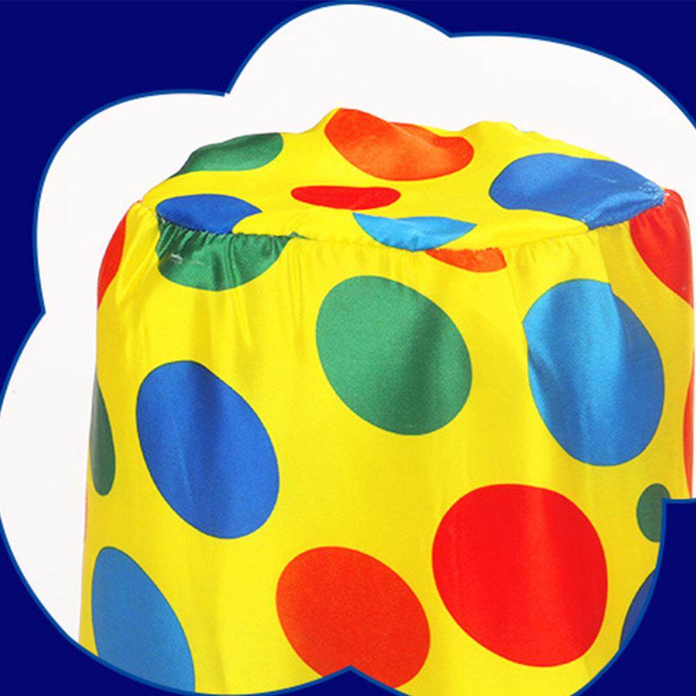 Polka Dot Clown Hat Headband Hair Hoop Circus Jester Fancy Dress Costume Props