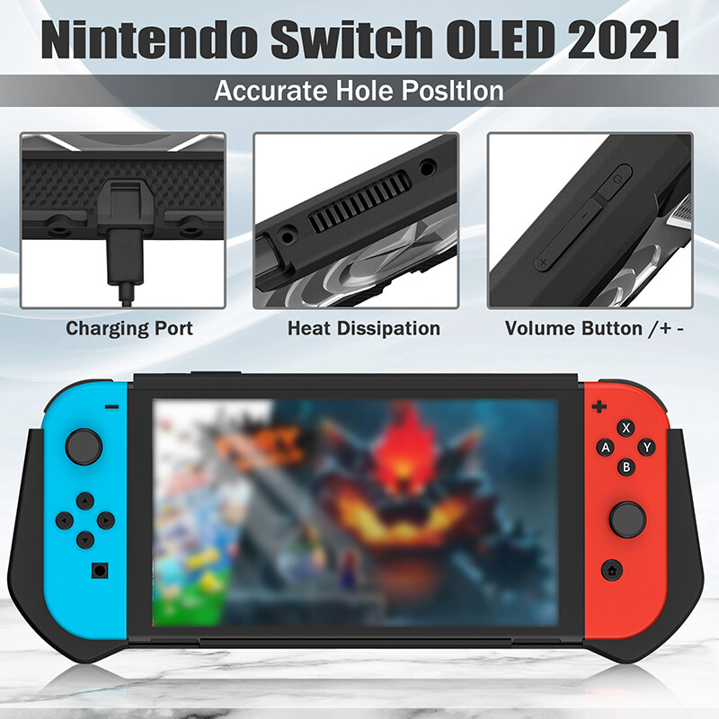 DISOUR Ốp Bảo Vệ OLED Cho Nintendo Switch Mới Cho Nintendo Switch Ốp OLED Ốp Bảo Vệ Chơi Game PC TPU Công Tắc OLED Phụ Kiện Công Tắc OLED