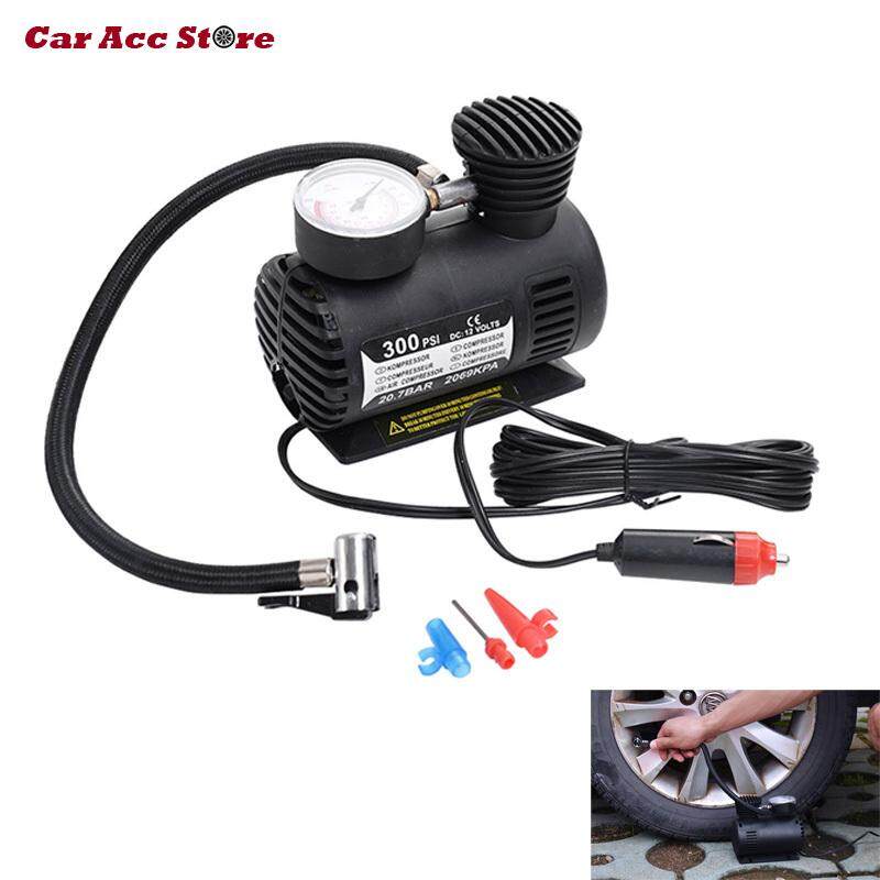 【 Assurance】car Auto ปั๊มแบบพกพาเครื่องสูบยาง W/gauge 300 Psi เครื่องอัดอากาศขนาดเล็ก 12 V By Car Acc Store