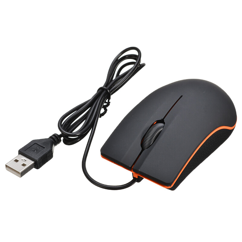 BOKALI 1 Chiếc Chuột Quang Chơi Game Có Dây LED Chuột Với Cáp USB Cho PC Máy Tính Xách Tay