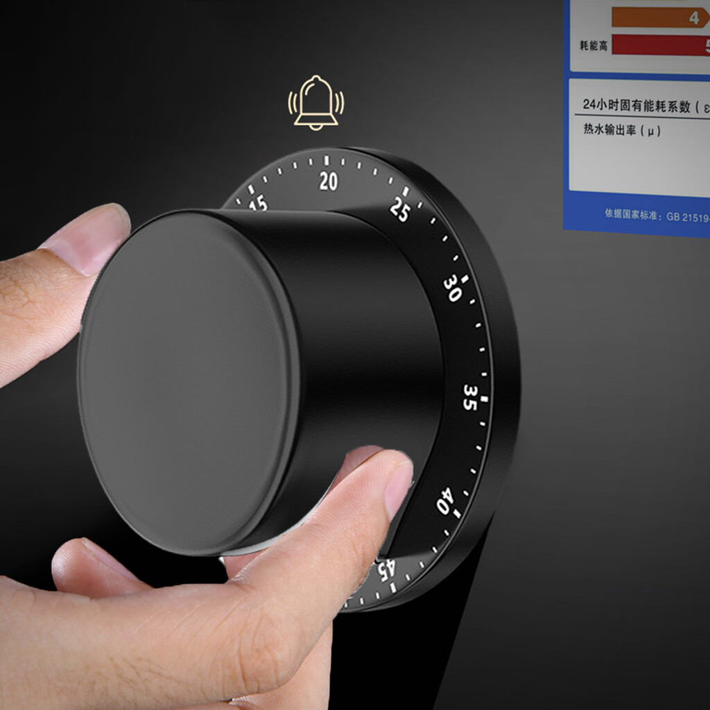 Blesiya Magnetic Kitchen Timer Manual Mechanical Alarm Cooking Countdown Reminder