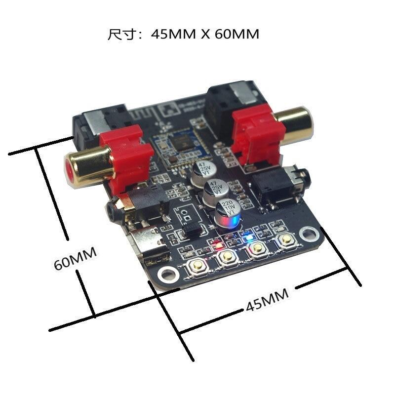 Bộ Thu Tín Hiệu 2 Trong 1 Bo Mạch DAC Bộ Chuyển Đổi Không Dây Bluetooth 5.0 Đồng Trục Kỹ Thuật Số Âm Thanh Stereo 3.5MM 24BIT 192K