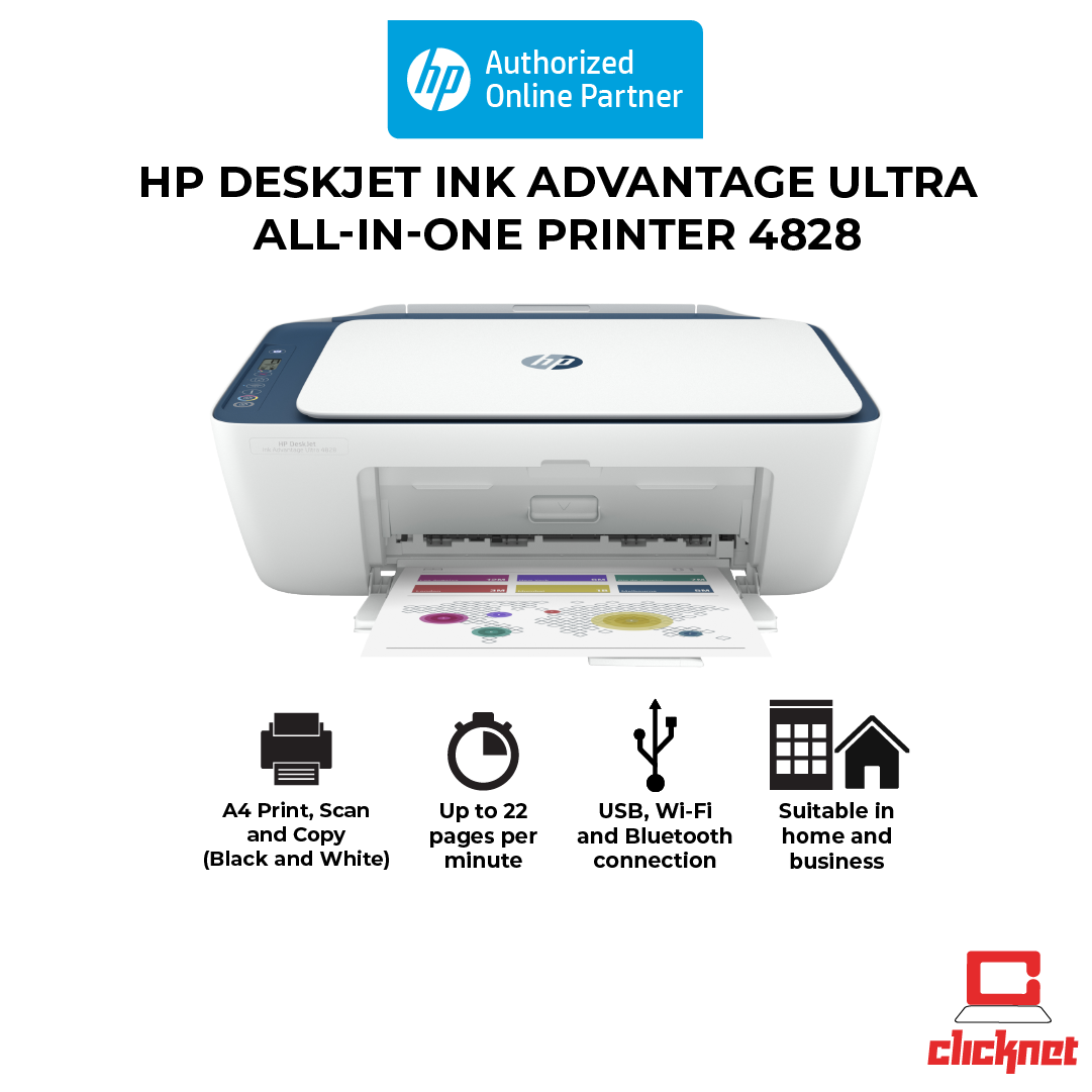 HP DESKJET INK ADVANTAGE ULTRA 4828 ALL-IN-ONE PRINTER | Lazada