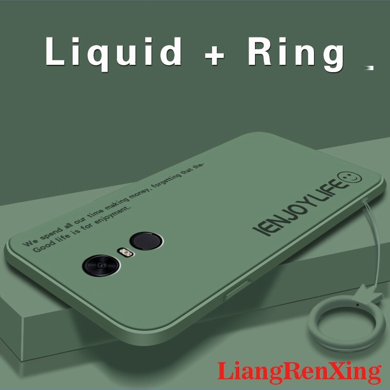 ốp lưng ốp lưng Ốp lưng mềm vỏ điện thoại Redmi 5 Plus bảo vệ Silicone lỏng vỏ Cản Sốc chống sốc mịn thiết kế mới ytzimu02 đẹp viền vuông cute đẹp viền vuông cute