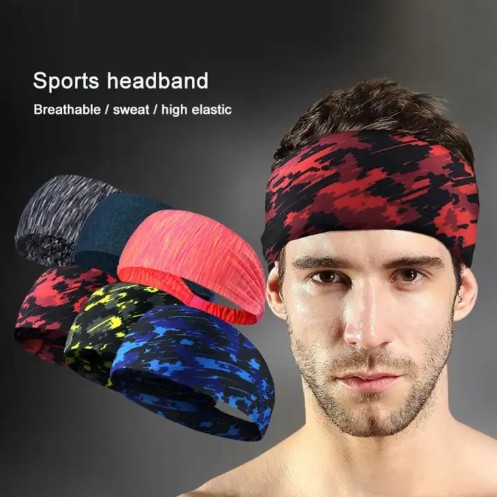 Aolvo Sport Workout Headband Elastic Athletic Head Bands For Men