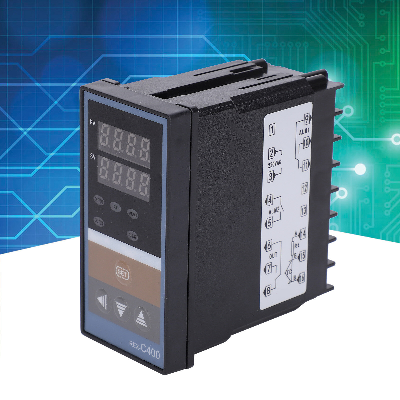 BERM Temperature Controller Smart Adjustable Regulator Thermostat Switch REX‑C400FK02‑MxDA 220V