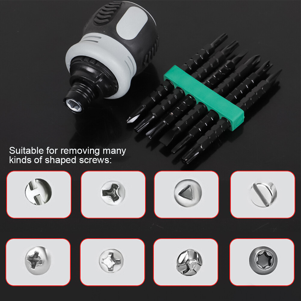 Ratchet Dual-purpose Screwdriver Set Multi-function Screwdriver Head Combination Mini Screwdriver Telescopic Combination