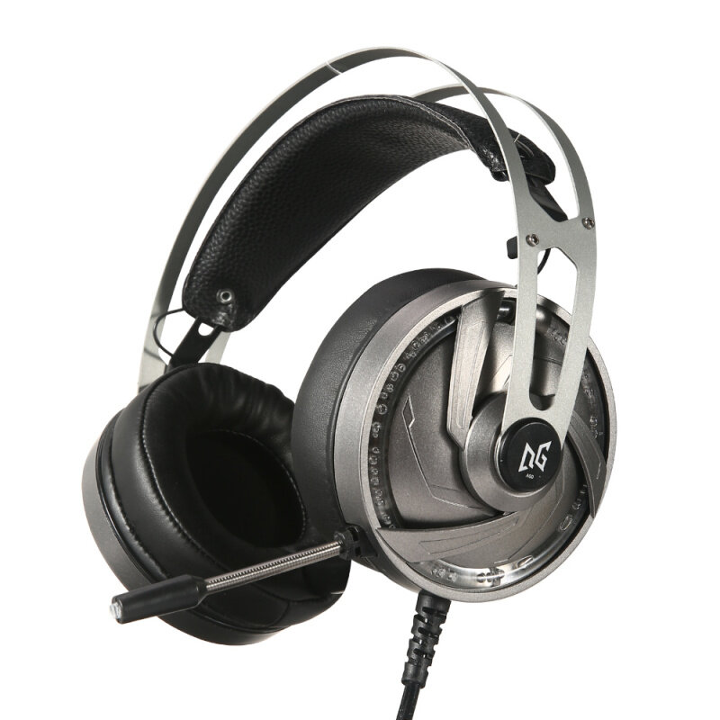 niceEshop A60 water-cooled breathing lamp lighting effect head-mounted gaming headset 7.1USB interface gaming headset with noise-cancelling microphone Singapore