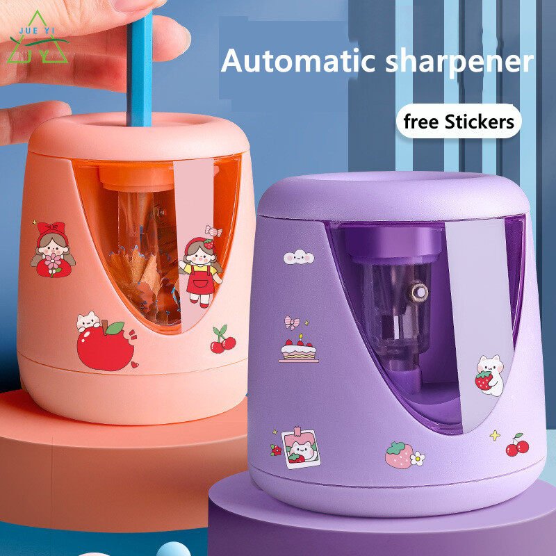 KS pencil sharpener bear shape cute automatic sharpener electric pencil cutter for children elementary school students fully automatic