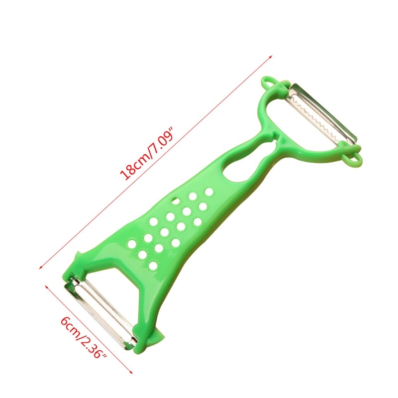 Rau đa năng Dụng cụ lột vỏ trái cây hai đầu Cutter Slicer Peel dụng cụ nhà bếp rau tiện ích vật liệu nhựa