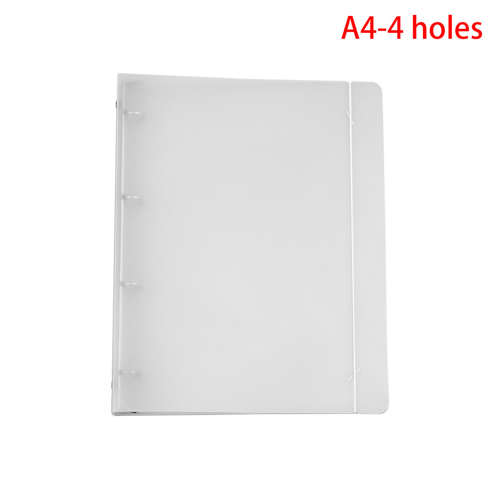 1Pc Ring Binder Matte Transparent A4/B5/A5/A6/A7 Loose-Leaf Notebook Case Ring Binder Notebook Shell File Folder Office School Supplies