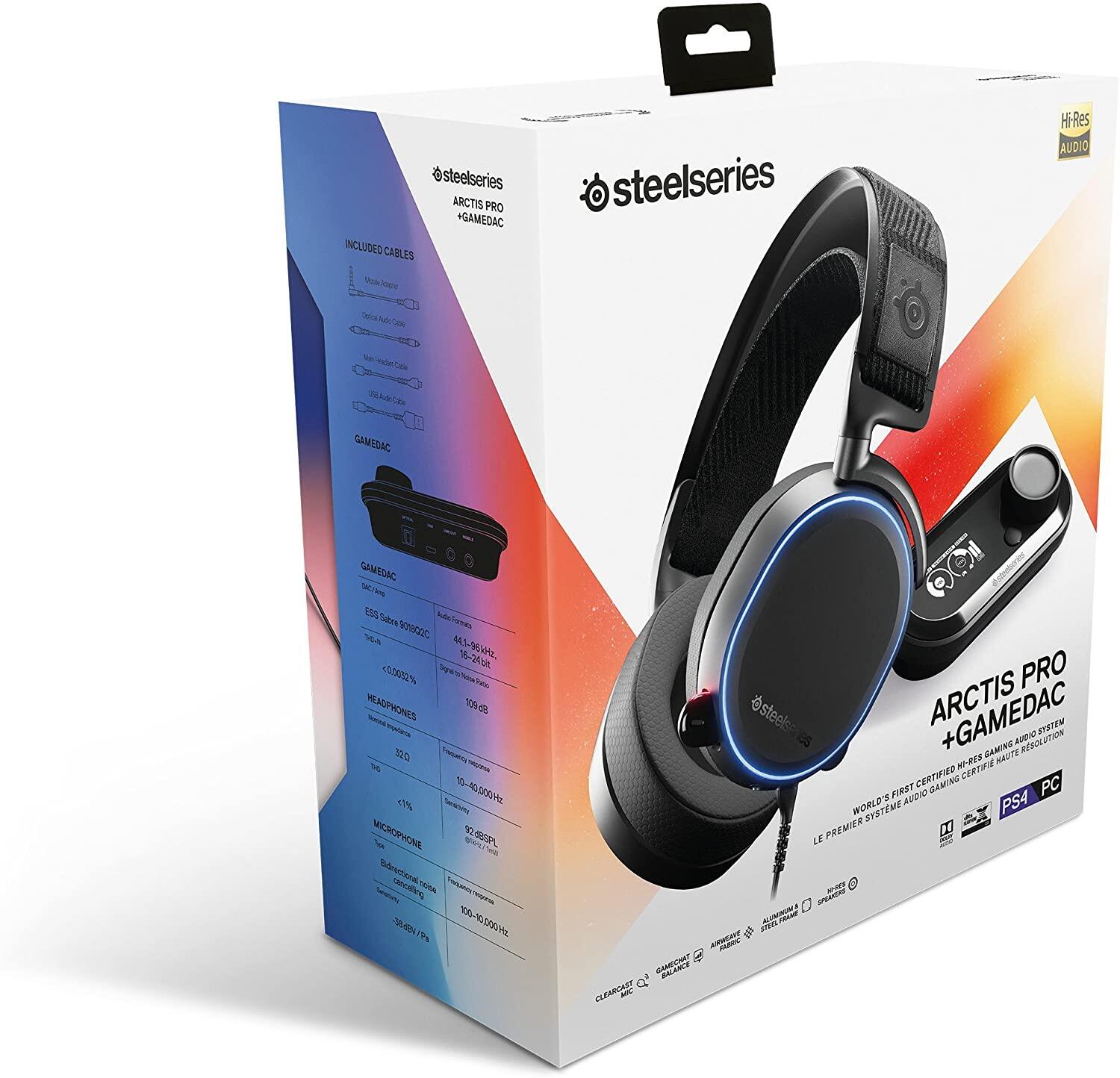 steelseries arctis pro gaming headset with gamedac