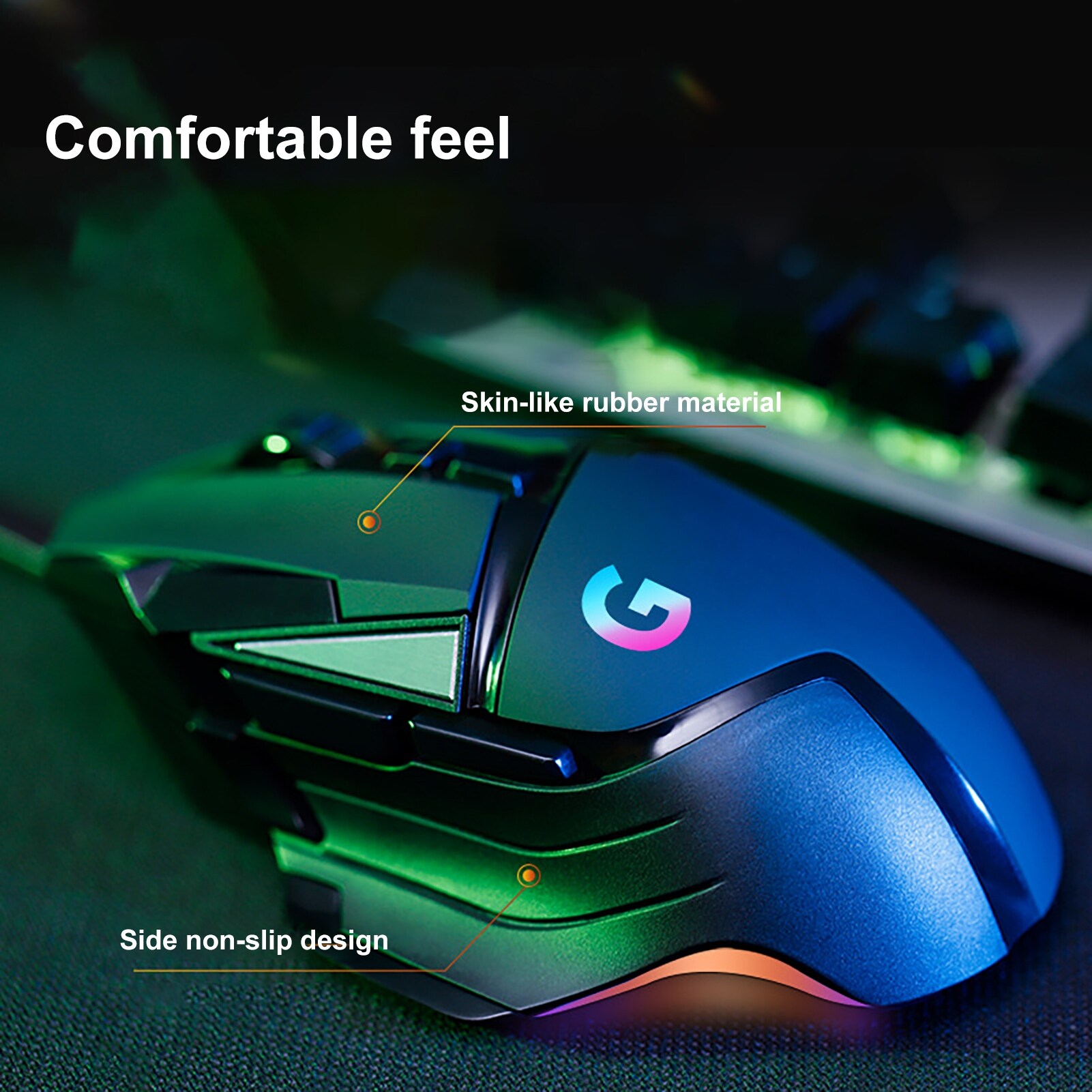 EtC Electronic G502 Wired Cool RGB Backlight 7200DPI 8 Buttons Gaming Mouse Computer Accessory
