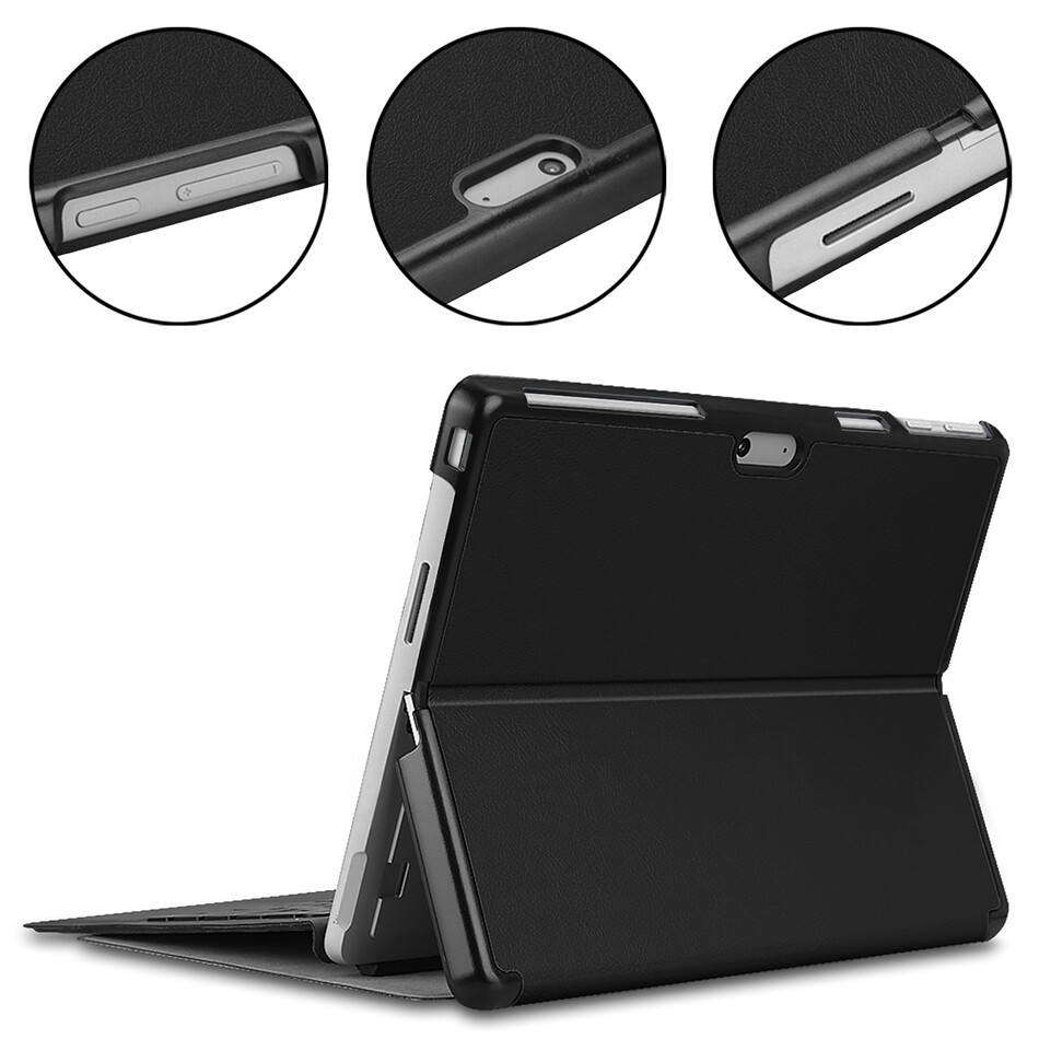 IFarcase Bao Da PU Gập Đôi Cho Surface Pro 9 Vỏ Bảo Vệ Lật Có Chân Đế Funda + Bút