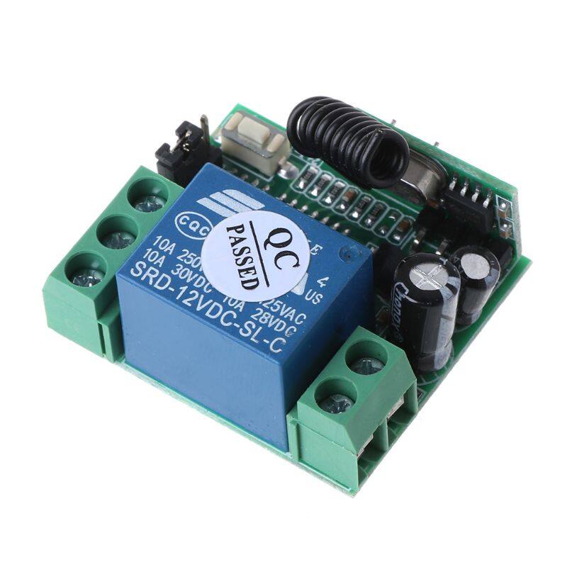 1Set DC12V-24V Wireless Remote Control Switch 2CH Relay Receiver Module RF Transmitter 315Mhz/433Mhz