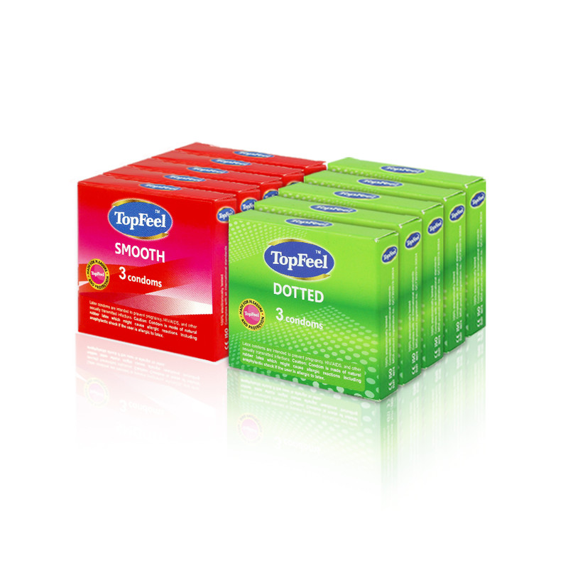 5 Box Top Feel Smooth Premium Latex Condom 5 Box Dotted Condoms For Men Stimulating Her To Climax 3pcs Box Lazada