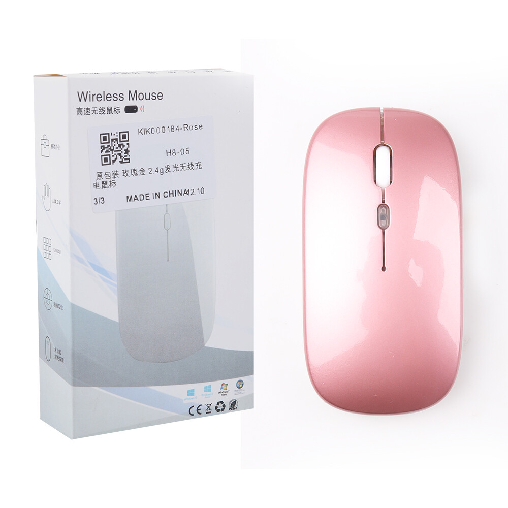 Chuột Công Thái Học Có Thể Sạc Lại Với Đèn Nền Led Chuột Không Dây Chuột Máy Tính Im Lặng Cho Máy Tính Xách Tay