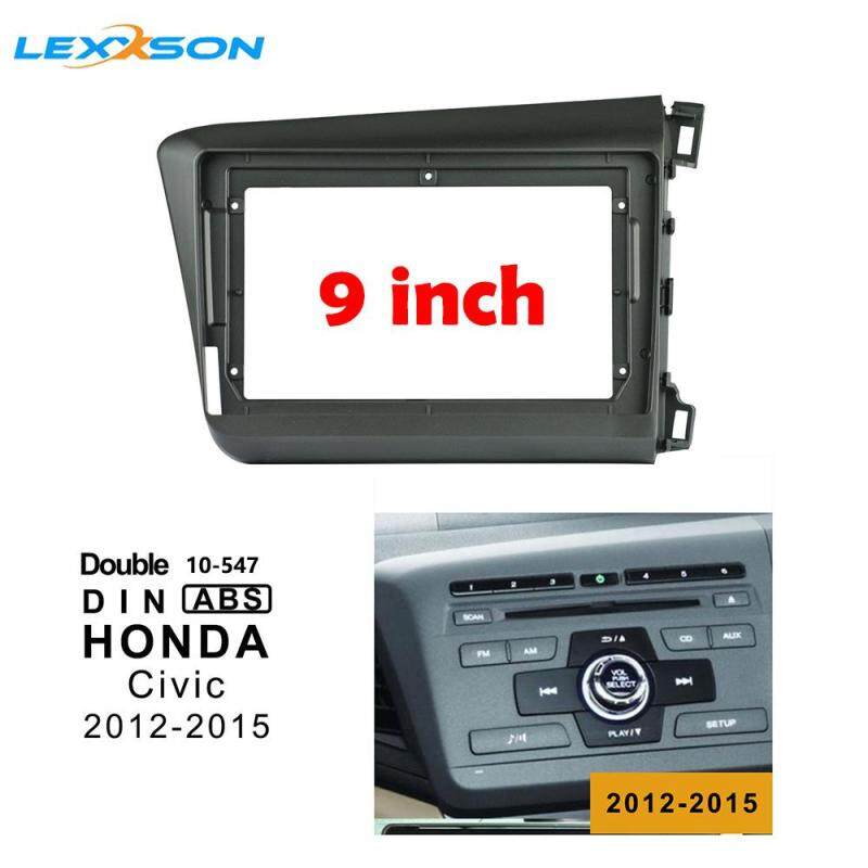 2 Din 9นิ้ววิทยุติดรถยนต์กรอบสเตอริโอ Fascia สำหรับ HONDA Civic 2012-2015