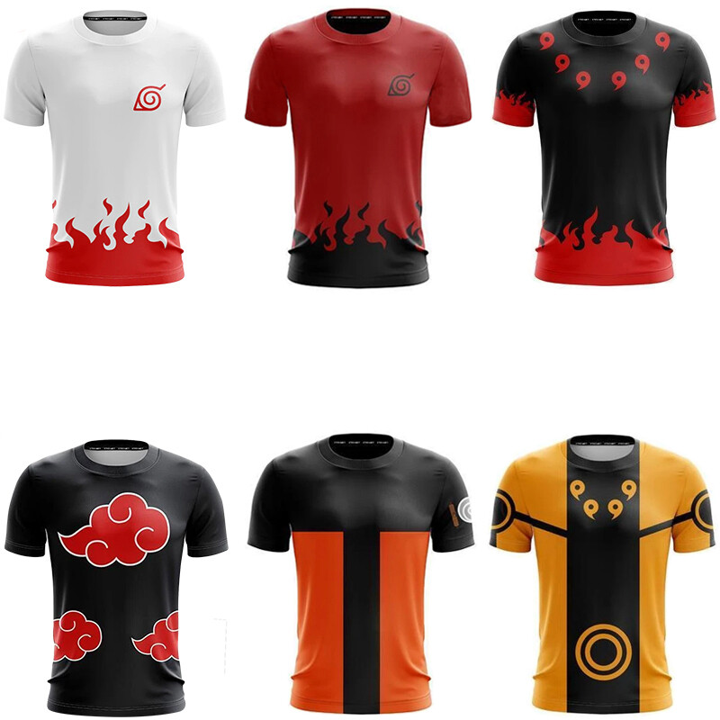 Naruto Akatsuki Unisex 3D T-shirt Men's Casual