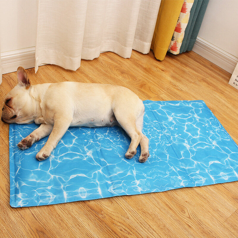 HATELI Dog Cooling Pad Mat for Dogs and Cats Self Cooling Mat Pad for Kennels Crates and Beds Gel Cooling Mat Chew Proof Cooling Blanket for Pets