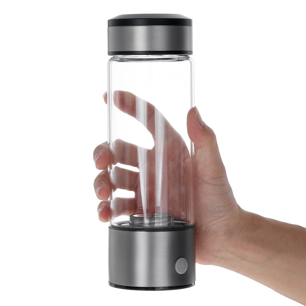 420ml 3mins Portable Hydrogen-Rich Water Cup Ionizer Maker/Generator Rechargeable Super Antioxidants ORP Hydrogen Bottle