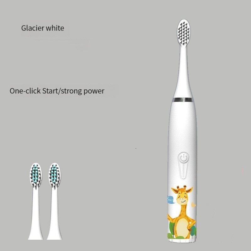 KEBETEME Children Electric Toothbrush Cartoon Sonic Toothbrush Oral Hygiene Cleaning Brush Teeth Care Brush
