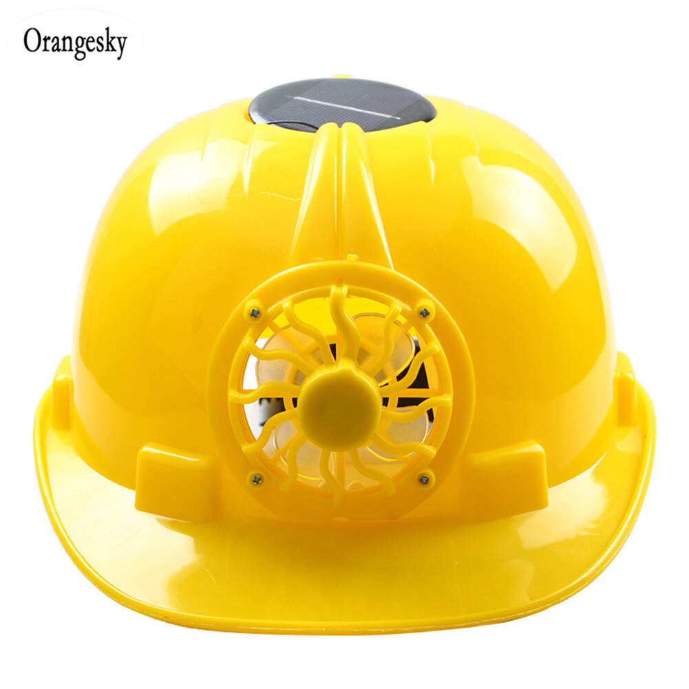 Solar Helmet Ventilated Safety Helmet with Cooling Fan COD (In Stock)