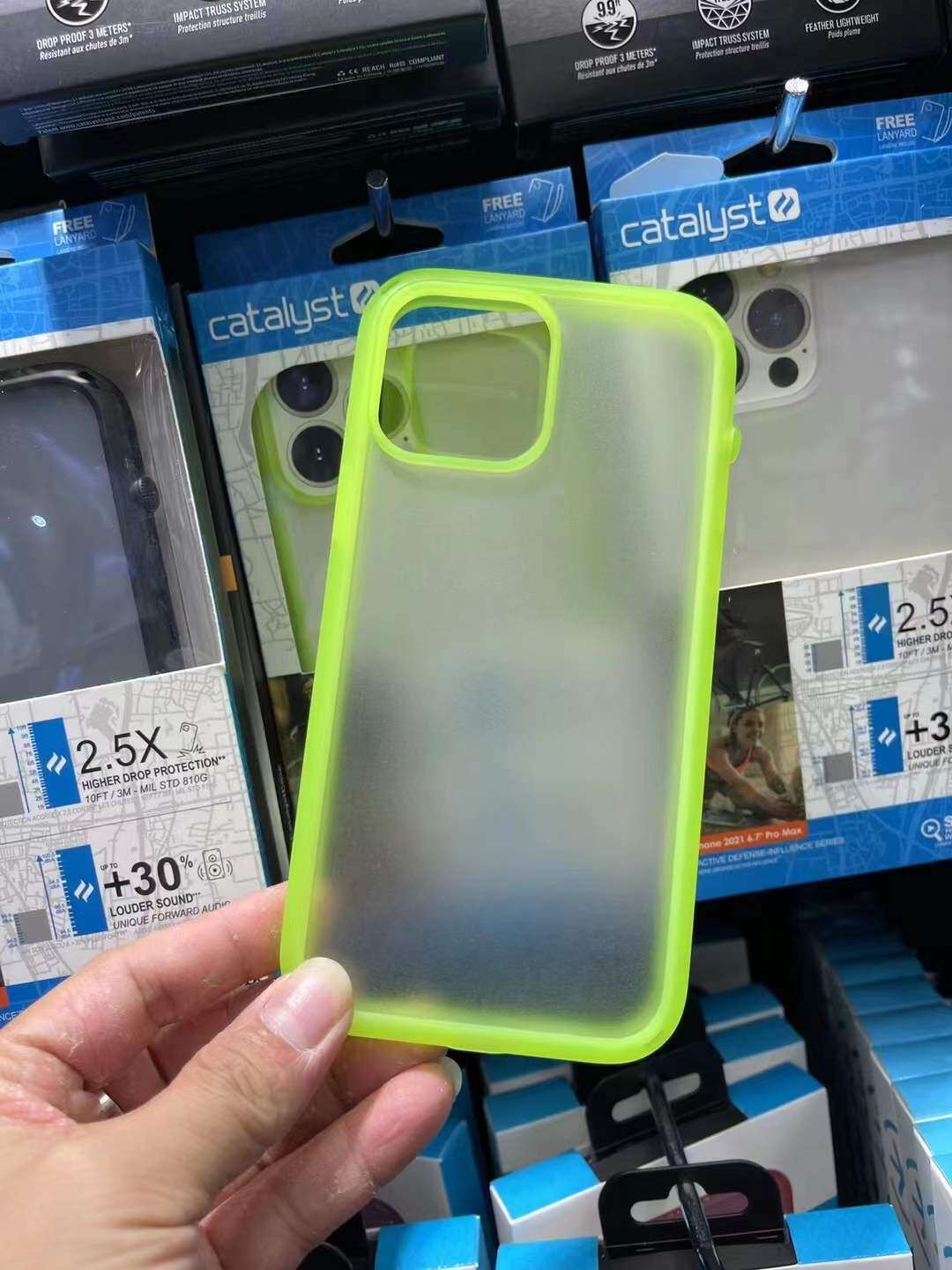 Catalyst IPhone 13 pro max 13 pro iphone 13  iphone 12 pro max iphone 11 pro max with Clear matte Back Case Transparent Cover phone case