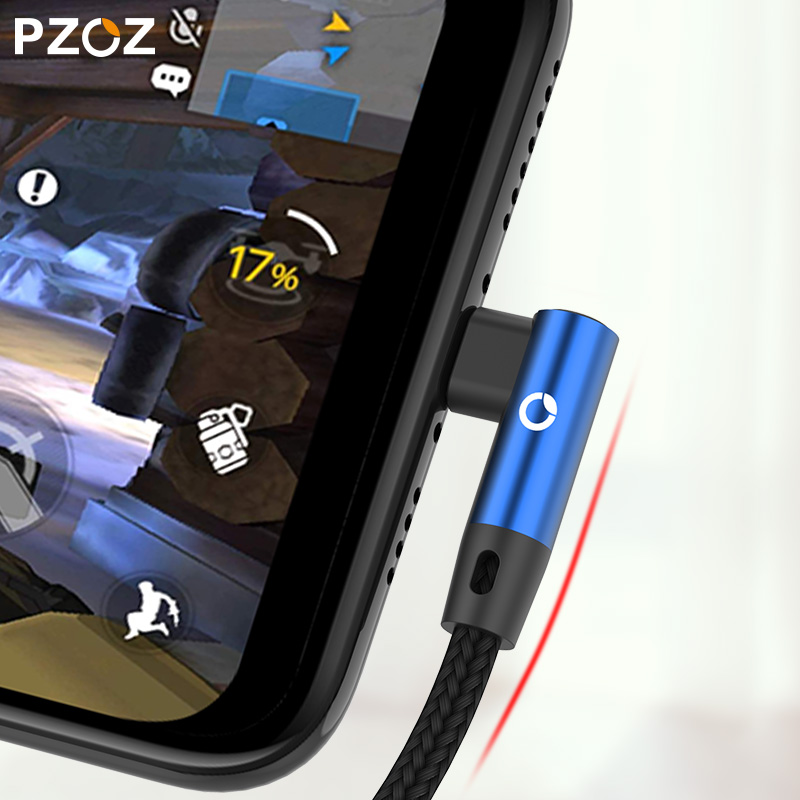 PZOZ Cáp Micro Usb Cáp Micro Usb Sạc Nhanh 90 Độ Cáp Micro Usb Cho Samsung Xiaomi Redmi Cáp Máy Tính Bảng Usb Micro Oppo A53