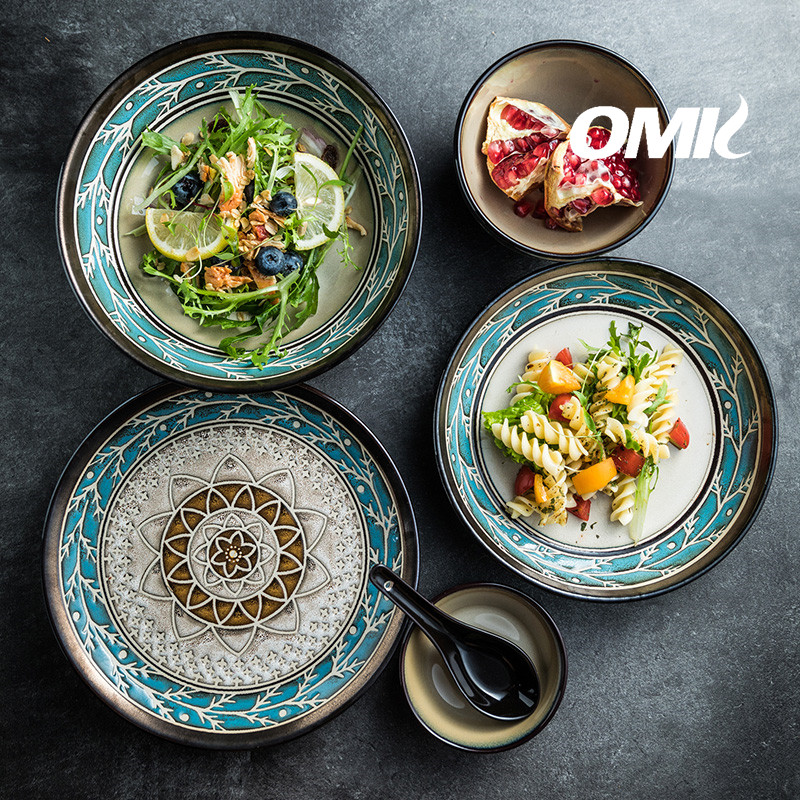 OMK American retro style Ceramic 4.8 inch bowl 420ML