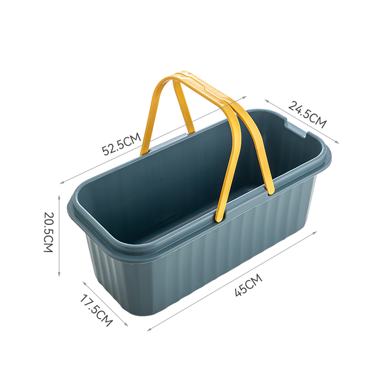 CNMF Household plus long large capacity rectangular plastic mop bucket