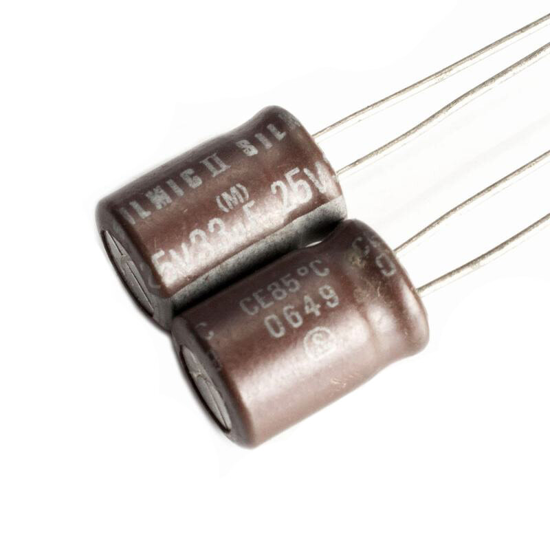 1pcs,elna 25v 33uf 85°c silmic ii 8x12mm for audio electrolytic capacitor