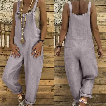 ladies linen jumpsuit