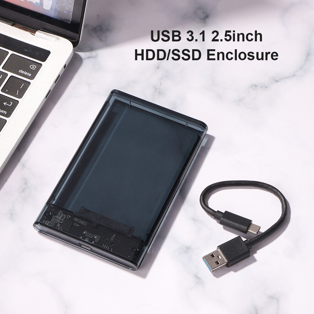 USB 3.1 Type-C Mobile Hard Drive Case 2.5 inch SATA HDD SSD External Case
