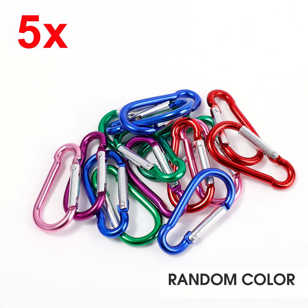 MAINRI 35-Pack Mini Carabiner Clips - Mixed Colors Aluminum Keychain Carabiners