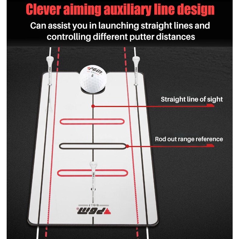 PGM Multifunction Golf Putting Swing Posture Corrector Mirror for Beginner Golf Wood Rion Wedge Putter Practice Adjust Direction