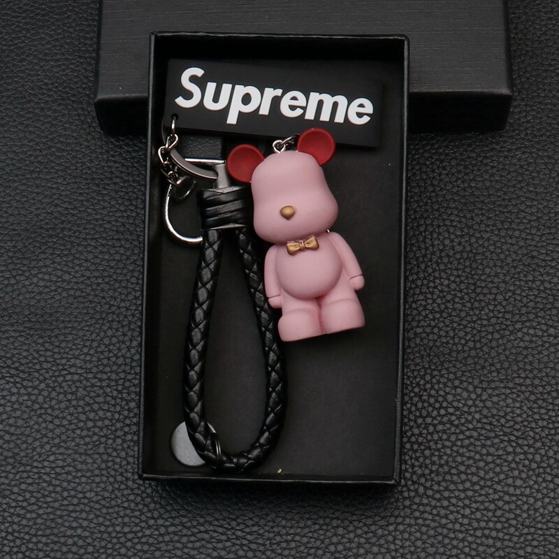 Cartoon bear doll keychain pendant multi-color optional