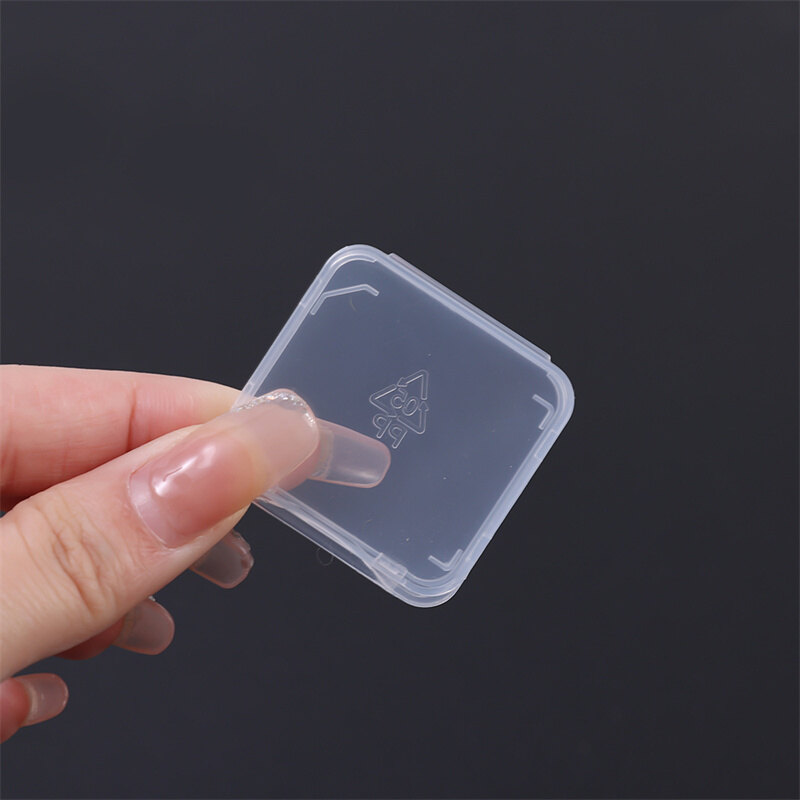10/5/1Pcs Rõ Ràng Nhựa SD Thẻ Trường Hợp Chủ Box Micro SD TF Đầu Đọc Thẻ Lưu Trữ Hộp Trong Suốt Memery Thẻ Hộp Bảo Vệ