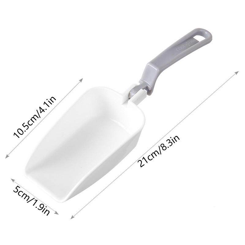 Ice Scoop for Ice Machine Long Handle Space Saving Portable Ice Scoop Refrigerator Ice Scraper Deicing Tool Kitchen Clean Gadget