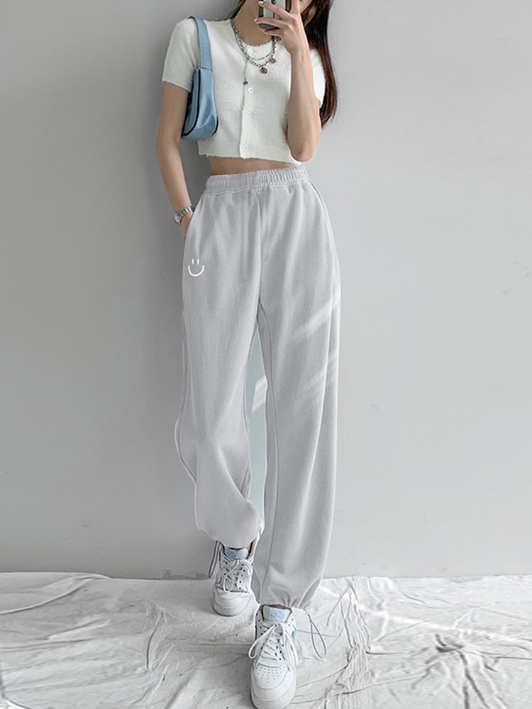 2022 Gray Sweatpants Brand Woman 