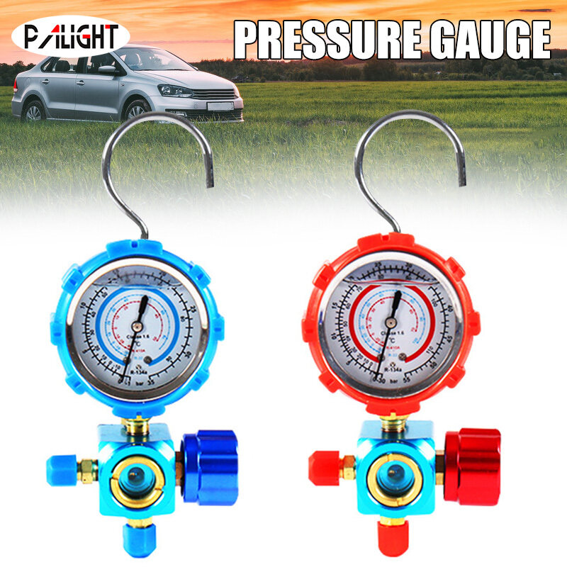 PAlight Refrigerant Manifold Gauge Manometer Valves Pressures Gauge Air