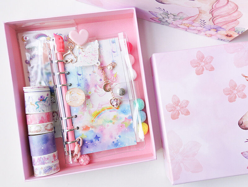 A5 A6 6-Ring Loose Leaf Binder Journal with 80 Insert Pages(Square Grid/Blank) ,refillable diary notebook